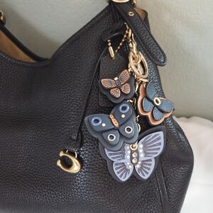 Coach Butterfly Cluster Mix Keychain